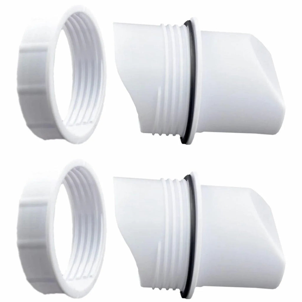 Poultry DIY Port PVC Gravity Fed Chicken Feeder for Hen Coop Farm Bucket Kit - 2 PCS Ports (No Hole Saw)