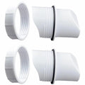 Poultry DIY Port PVC Gravity Fed Chicken Feeder for Hen Coop Farm Bucket Kit - 2 PCS Ports (No Hole Saw)