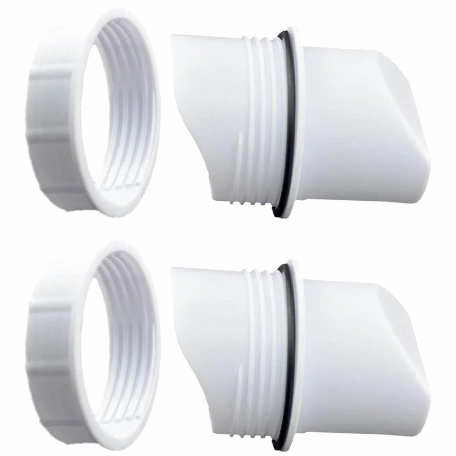 Poultry DIY Port PVC Gravity Fed Chicken Feeder for Hen Coop Farm Bucket Kit - 2 PCS Ports (No Hole Saw)