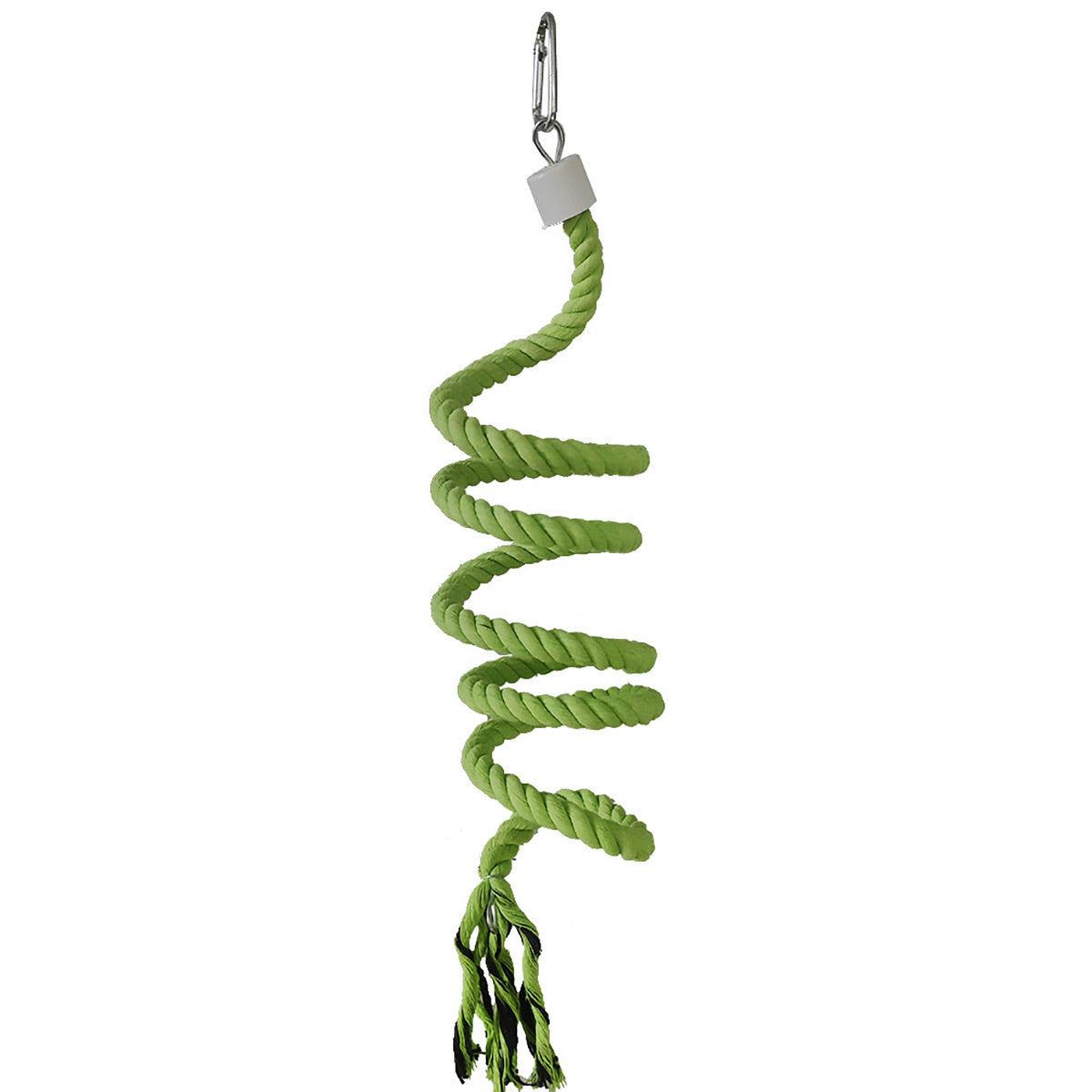 Bird Climbing Rope Toy Cotton Spiral Ladder Parrot Cage Hanging Swing Pet Toy - Blue