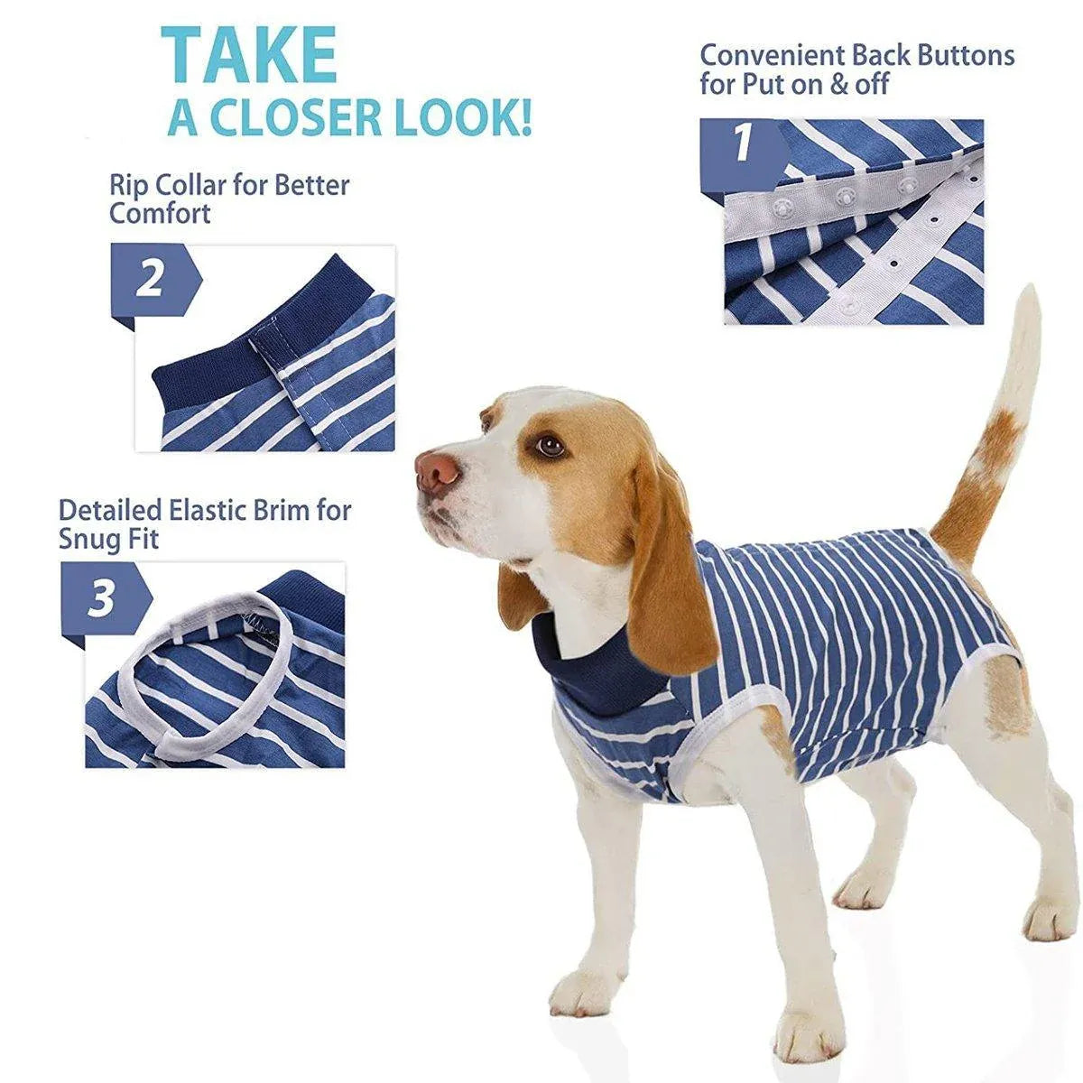 Dog Recovery Suit Anti-Lick Wound Protector Pet Clothing Post-Surgery Belly - Camouflage-XL