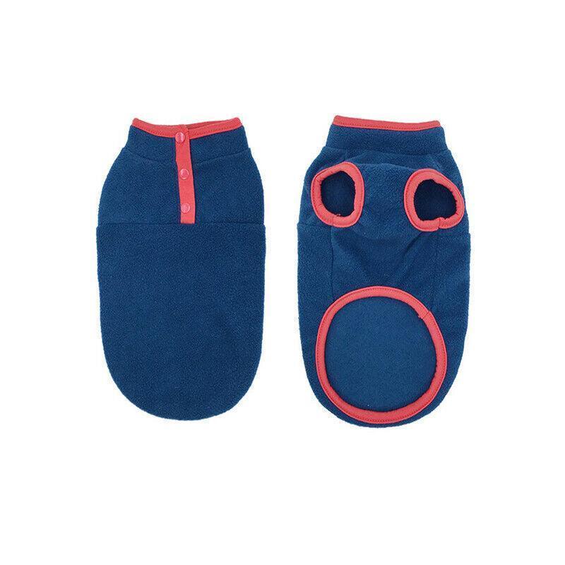 M Pet Dog Puppy Winter Warm Fleece Jumper Vest Coat Jacket Apparel Clothes Outdoor - Green