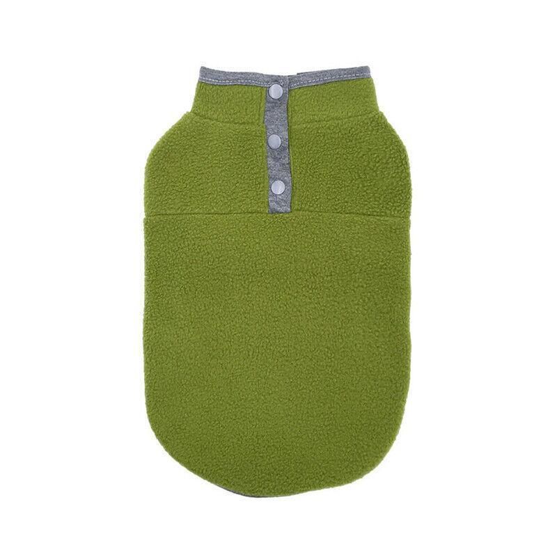 XL Pet Dog Puppy Winter Warm Fleece Jumper Vest Coat Jacket Apparel Clothes - Grey