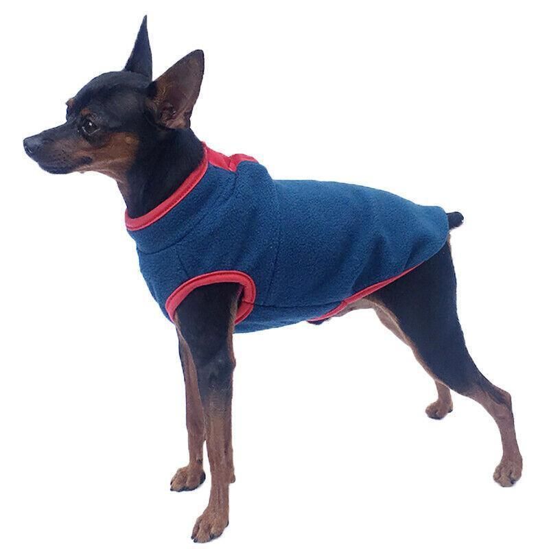 XL Pet Dog Puppy Winter Warm Fleece Jumper Vest Coat Jacket Apparel Clothes - Pink