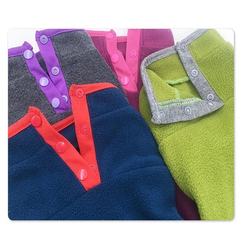 L Pet Dog Puppy Winter Warm Fleece Jumper Vest Coat Jacket Apparel Clothes Outdoor - Pink