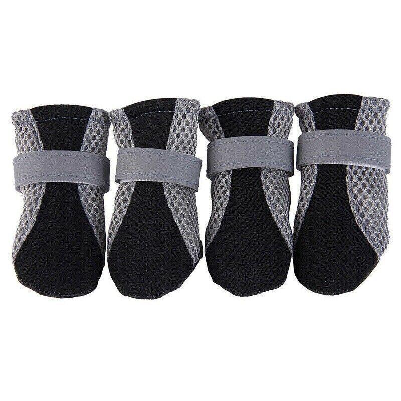4PCS S Size Anti Slip Waterproof Protective Dog Shoes Rain Boots Pet Socks Booties - Green
