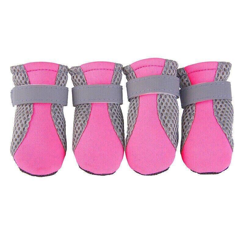 4PCS S Size Anti Slip Waterproof Protective Dog Shoes Rain Boots Pet Socks Booties - Green