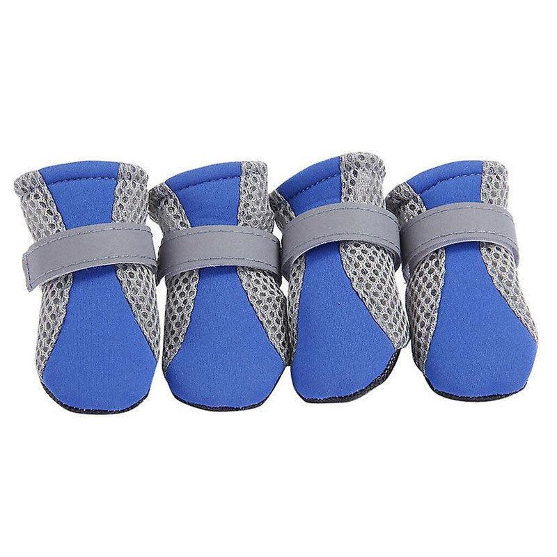 4Pcs XL Size Anti Slip Waterproof Protective Dog Shoes Rain Boots Pet Socks Booties - Red