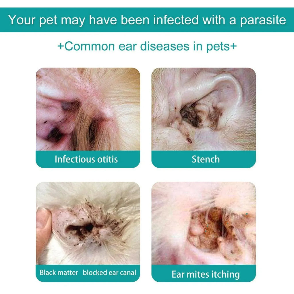 Pet Ear Cleaning Oil for Cats Dogs Deodorize Clean Ears Universal Ear Care Oil