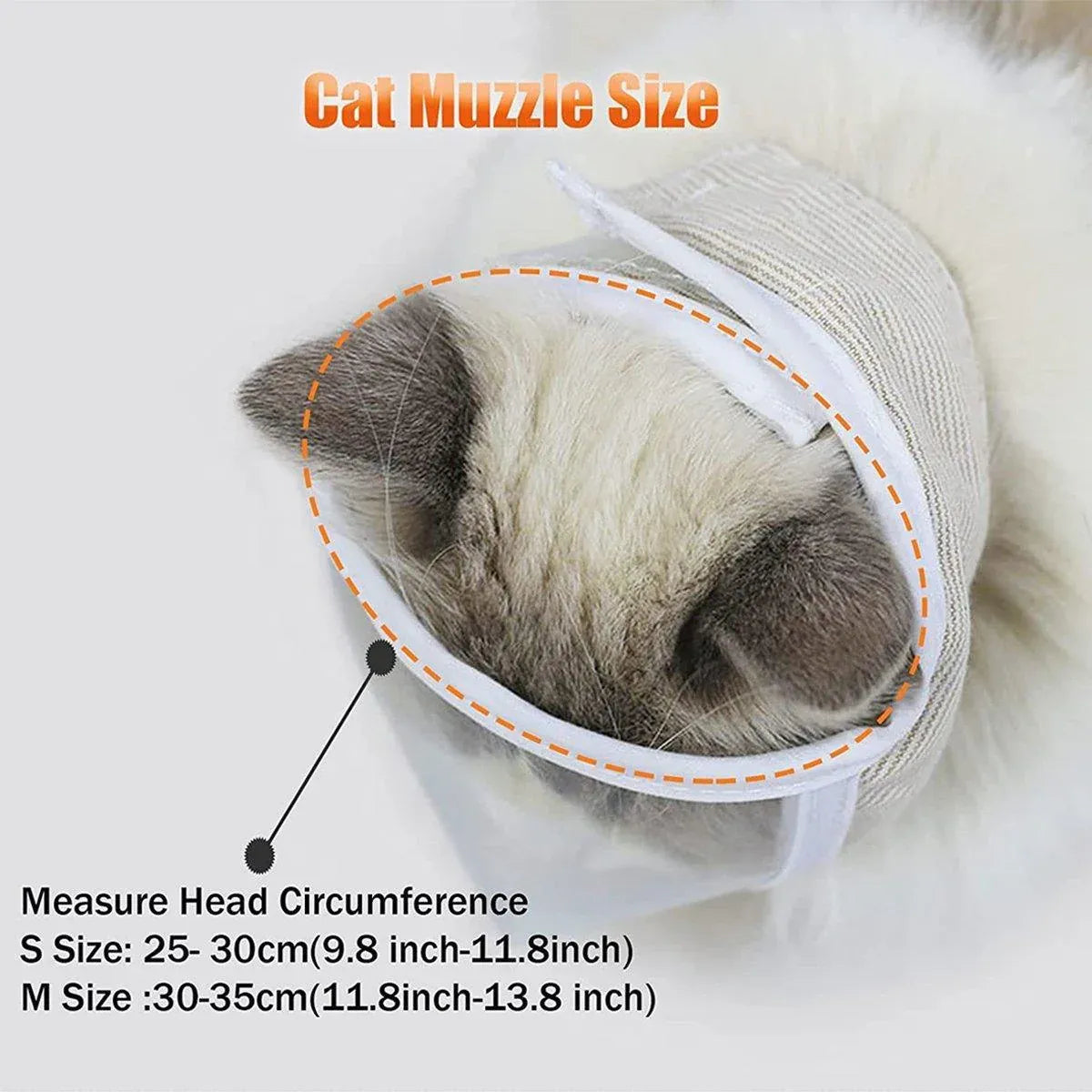 Breathable Pet Headgear Clear Cat Dog Mask Anti Bite Scratch Protective Gear - S
