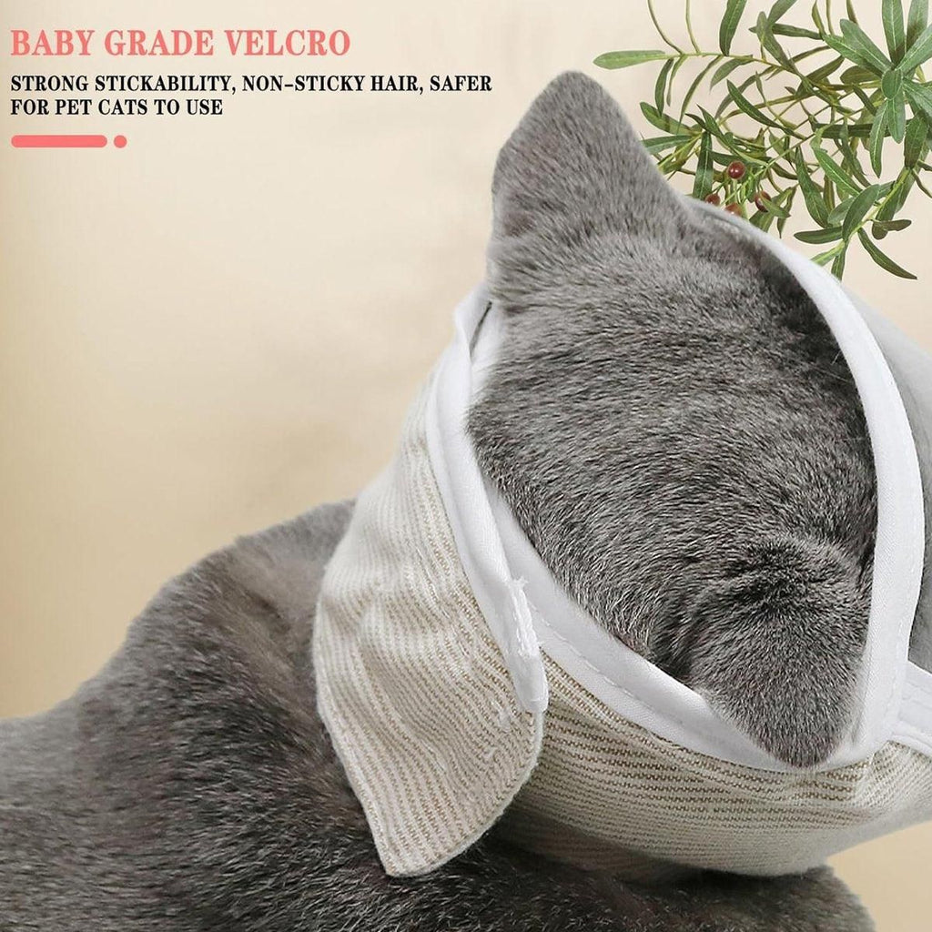 Breathable Pet Headgear Clear Cat Dog Mask Anti Bite Scratch Protective Gear - S