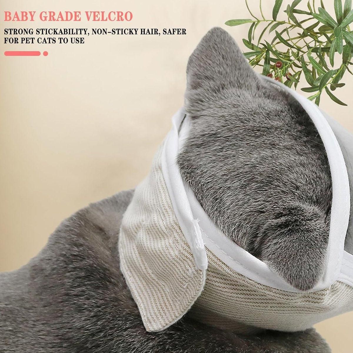 Breathable Pet Headgear Clear Cat Dog Mask Anti Bite Scratch Protective Gear - S