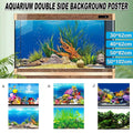 Aquarium Background Fish Tank Wallpaper Double Sided Decoration Sticker Paper - H-40cmx62cm