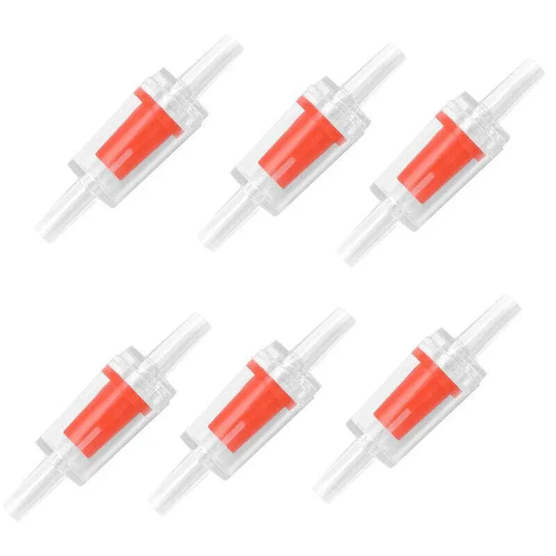 5/10X Check Valve Fish Tank Aquarium Air Pump Silicone Non-Return One Way Airline - 5PCS