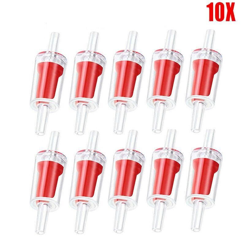 5/10X Check Valve Fish Tank Aquarium Air Pump Silicone Non-Return One Way Airline - 5PCS
