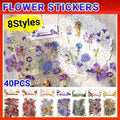 Scrapbooking Flower Stickers Pet Transparent Sticker - B