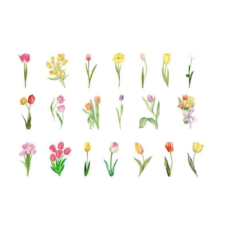 Scrapbooking Flower Stickers Pet Transparent Sticker - G