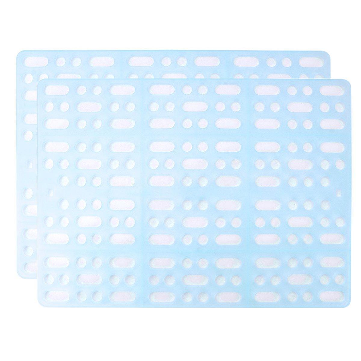 2pcs Rabbit Foot Mat Large Plastic Cage Mat for Guinea Pig Pet Cage Accessories - Blue