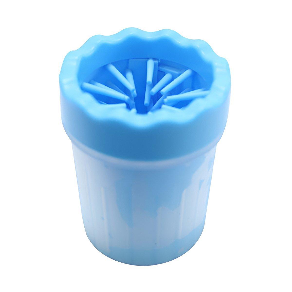Dog Paw Cleaner Pet cat Foot Washer Cup Feet Clean Brush Cleaning Paws Wash Tool - Red