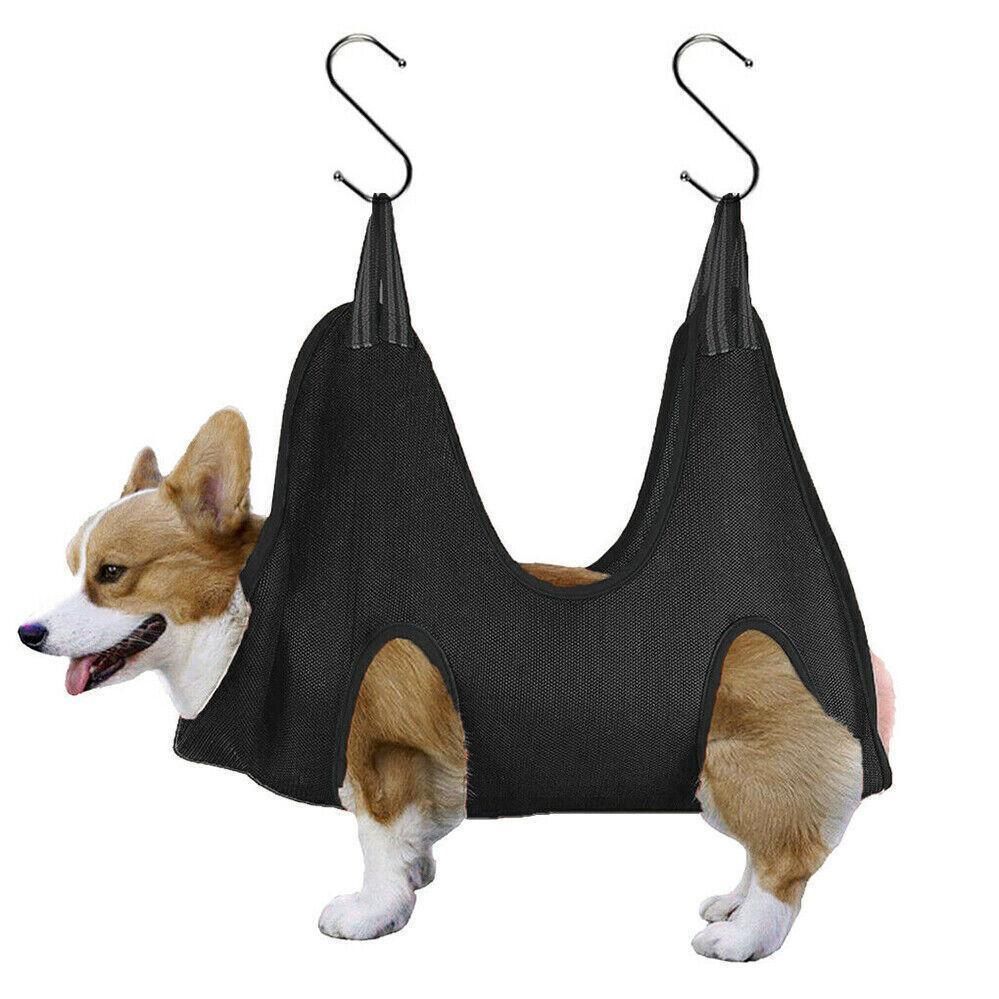 S Size Hammock Helper Pet Dog Cat Grooming Restraint Bags for Bathing Trimming Nail - Red