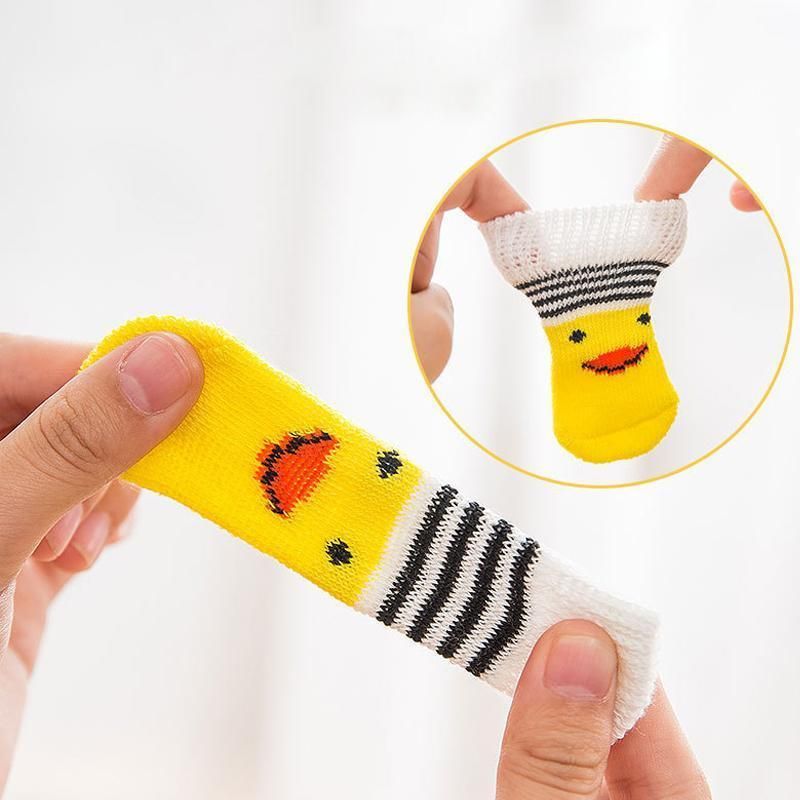 Dog Socks Non-Slip Grip Slip Anti-Slip - Puppy Cat Pet Shoes Slippers M Size - Yellow Kumamoto