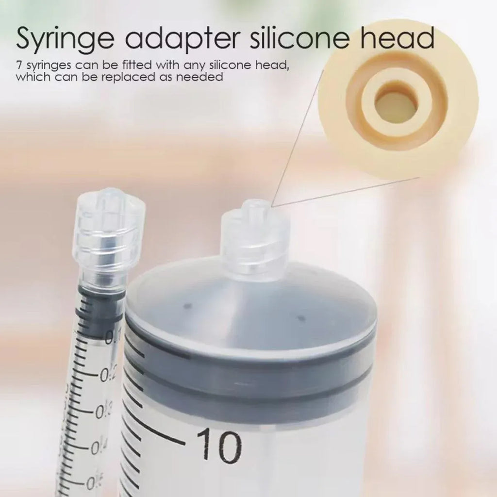 Kitten Puppy Pet Feeding Syringe Feeder Cat Dog Nursing Bottle with Pacifier - M-4PCS