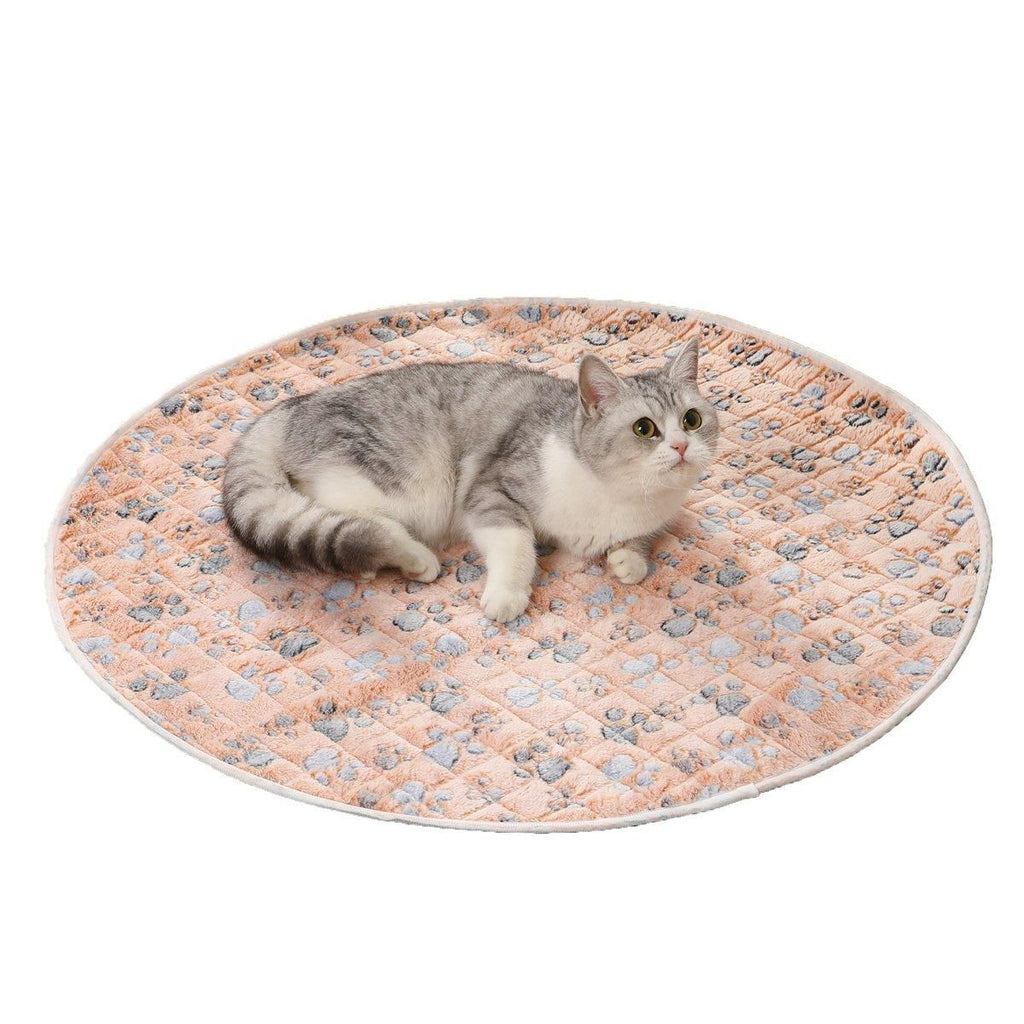 Waterproof Dog Pads Round Diaper Pads Pet Training Pads for Puppies and Dogs - White-35cm