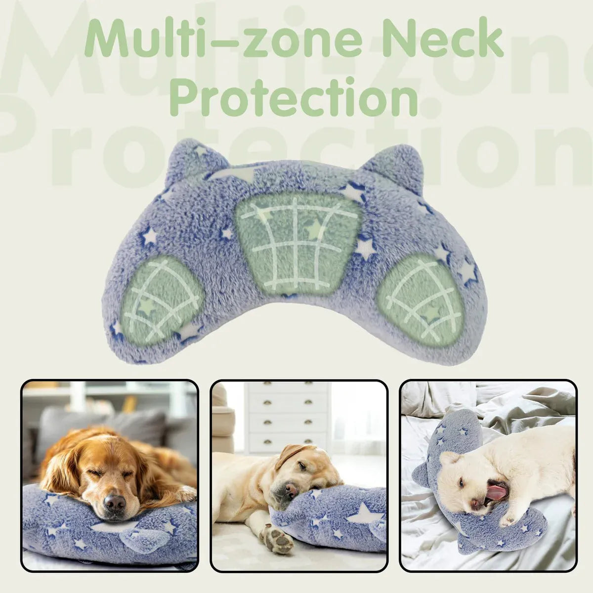 Cervical Vertebrae Protection Pet Pillow U-shaped Dog Backrest Cushion For Sleep - M