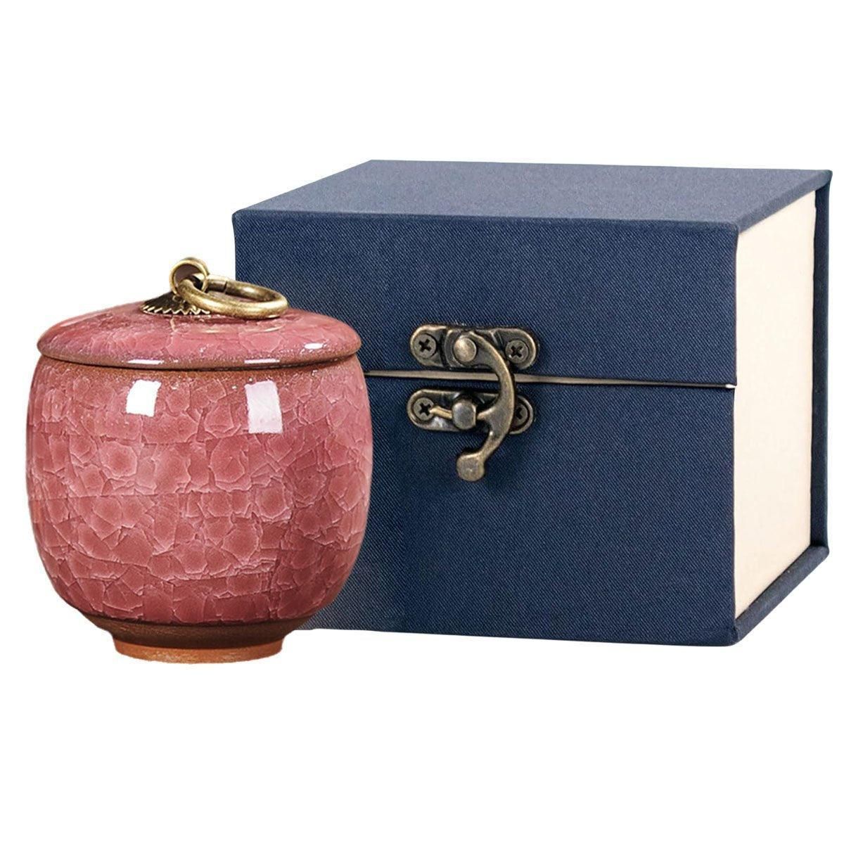 Small Pet Urn for Ashes Memorial Keepsake Urns for Dog Cat Cremation Remains - Green