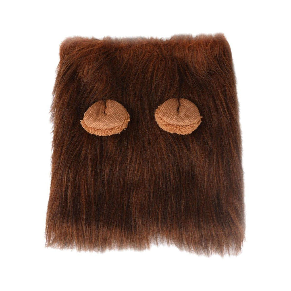 Lion Costume Mane Wig Large Dog Fancy Dress Up Party for Pet Halloween Clothes - Coffee-M