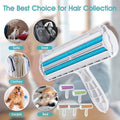Pet Hair Remover Brush Dog Cat Fur Cleaning Roller Reusable Self Cleaning Tool - Orange