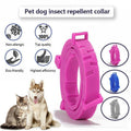 Short Adjustable Pet Anti Flea Tick Neck Collar For Dog Cat Kitten 8 Months Protect - Blue