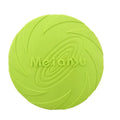 Frisbee Toy for Dogs Outdoor Fetch Training Soft Rubber Pet Flying Disc 18cm - Green