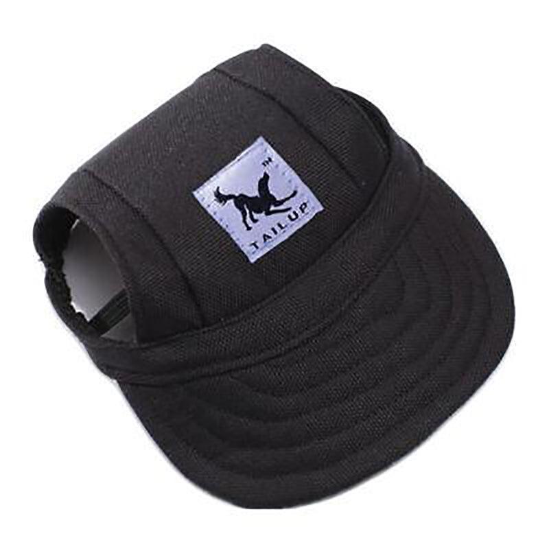 Dog Baseball Cap Outdoor Pet Sun Hat Summer Canvas Visor Puppy M Size - Red