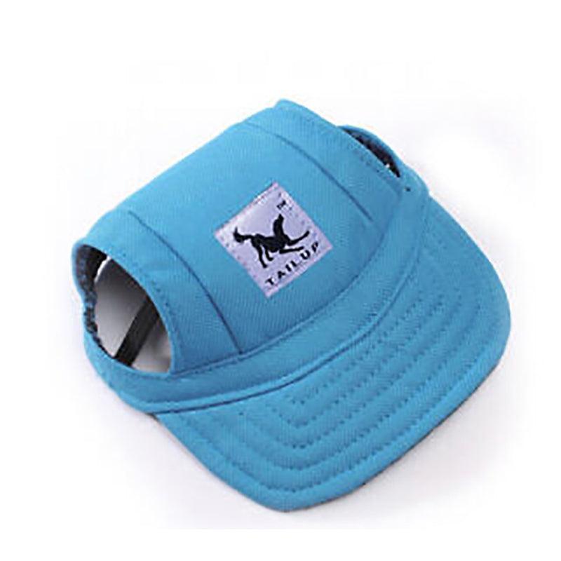Dog Baseball Cap Outdoor Pet Sun Hat Summer Canvas Visor Puppy S Size - Red