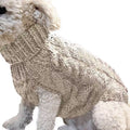 Puppy Dog Jumper Winter Warm Knitted Sweater Pet Clothes Small Dogs Coat Thermal S Size - Beige