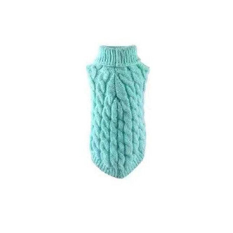 Puppy Dog Jumper Winter Warm Knitted Sweater Pet Clothes Small Dogs Coat Thermal S Size - Grey