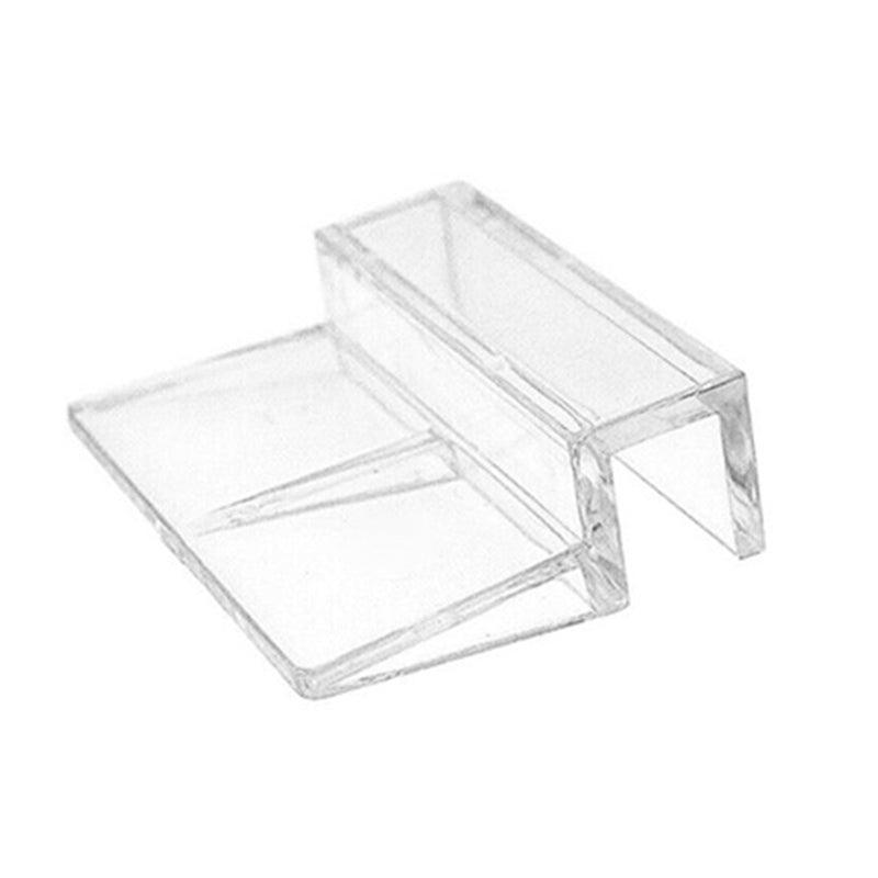 4Pcs Aquarium Fish Tank Glass Cover Support Holder Acrylic Clip Bracket 6/8/10/12mm - 12mm