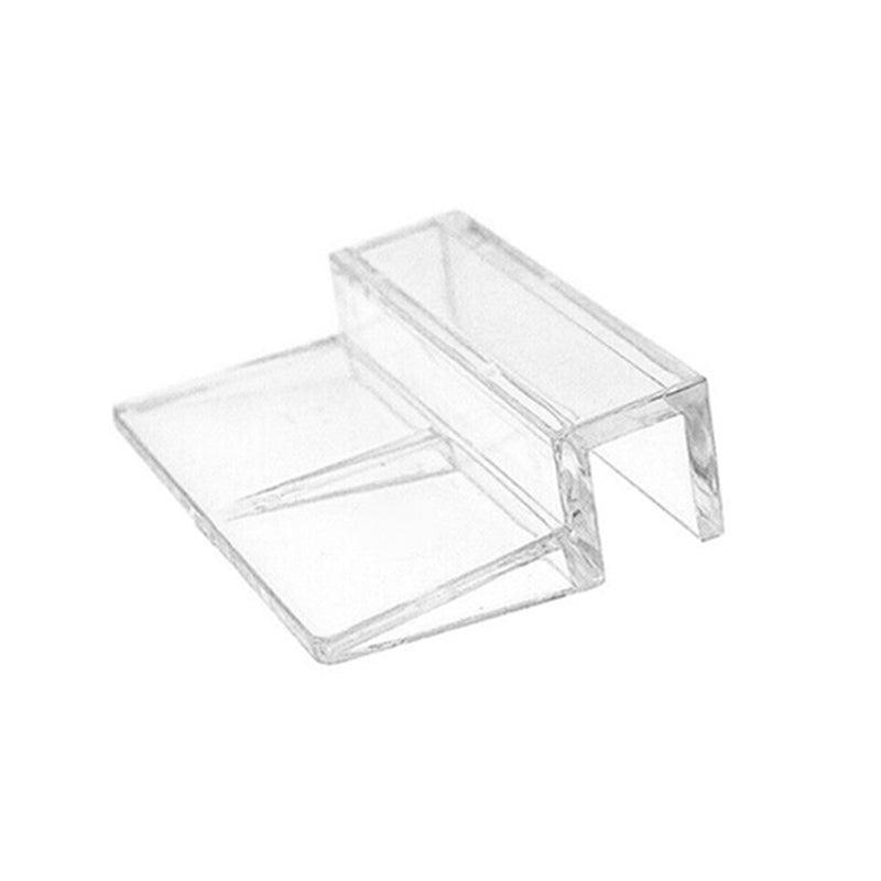 4Pcs Aquarium Fish Tank Glass Cover Support Holder Acrylic Clip Bracket 6/8/10/12mm - 8mm