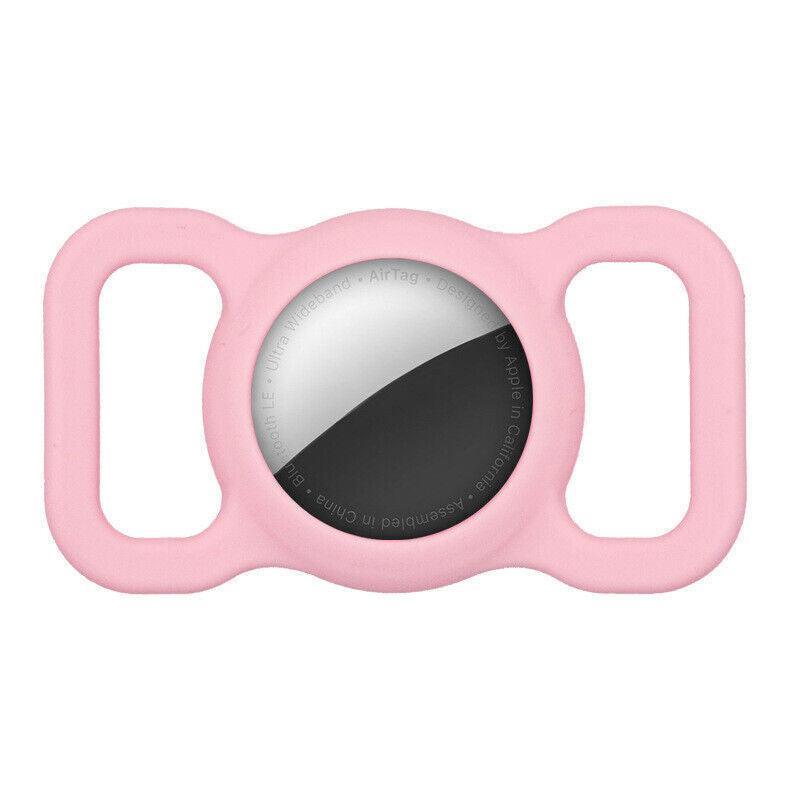 Silicone Collar Attachment Case Compatible with Tracking Device for Pets - Pink