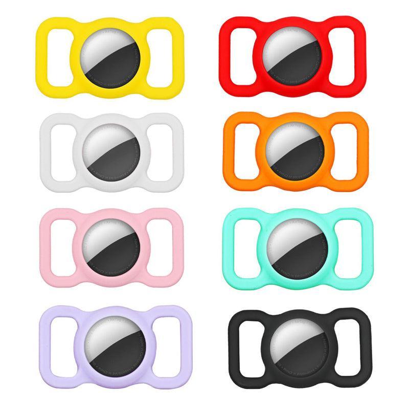 Silicone Collar Attachment Case Compatible with Tracking Device for Pets - White