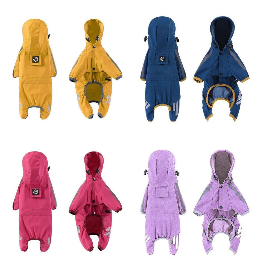 Waterproof Four Corner Pet Raincoats In Large Medium And Small Sizes Are Suitable For Dogs - Blue - M