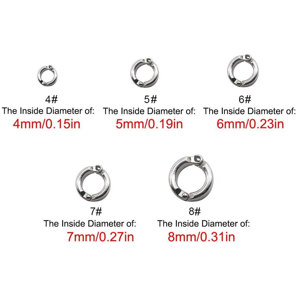 Parrot Leg Ring Anti Slip Bird Anklet Elastic Rope with Alloy Fasteners Supplies - 8mm