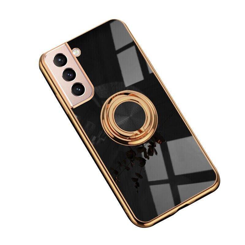 Black Shockproof Ring Holder Case Cover for Samsung S22 Ultra Plus Note 20 - Samsung Galaxy A32 5G