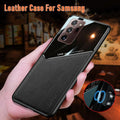 For Samsung Galaxy S21 S22 Note 20 Ultra Plus S20 FE Leather Case Black - For Samsung S22