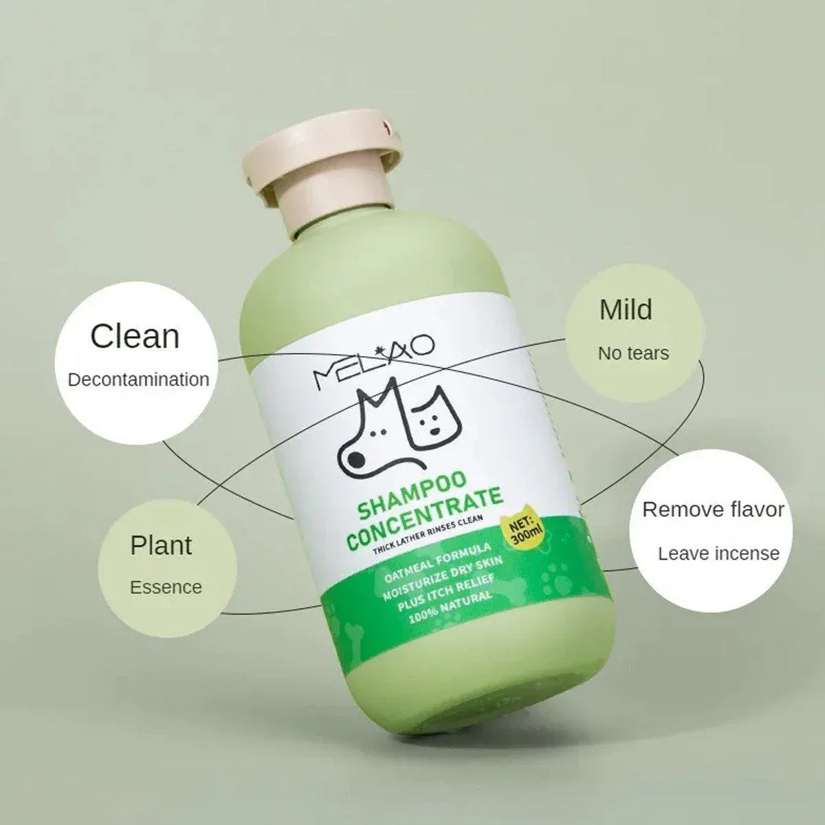 Pet Body Soap Bath Lotion Hair Protecting Knotted Cat Dog Shampoo Conditioner - Shampoo-300ml
