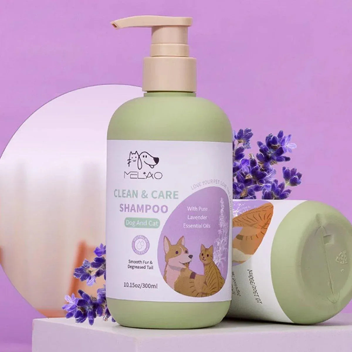 Pet Body Soap Bath Lotion Hair Protecting Knotted Cat Dog Shampoo Conditioner - Shampoo-300ml