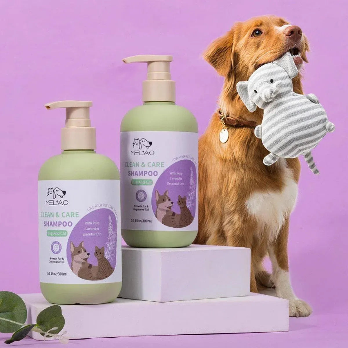 Pet Body Soap Bath Lotion Hair Protecting Knotted Cat Dog Shampoo Conditioner - Shower Gel-300ml