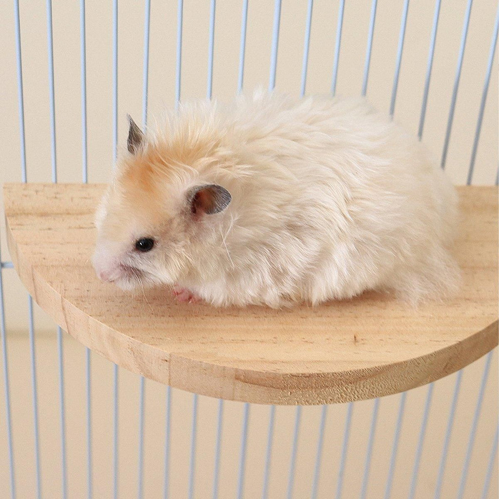 Hamster Parrot Play Stand Jump Platform Squirrel Cage Accessories Gear Pet Toy - A2109 (9.5*9.5*1.5cm)