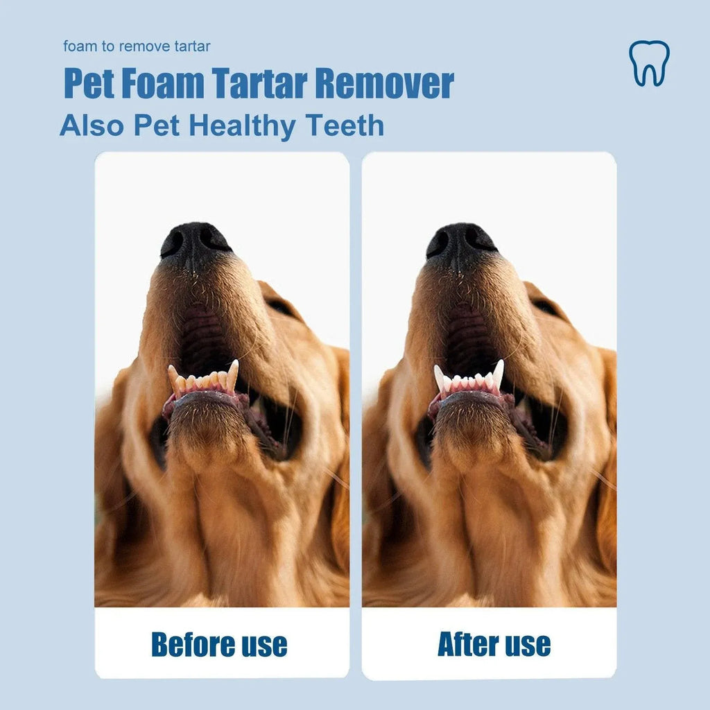 Pet Tartar Remover for Yellow Teeth Bad Breath Cleaning Foam Oral Care Cleaner